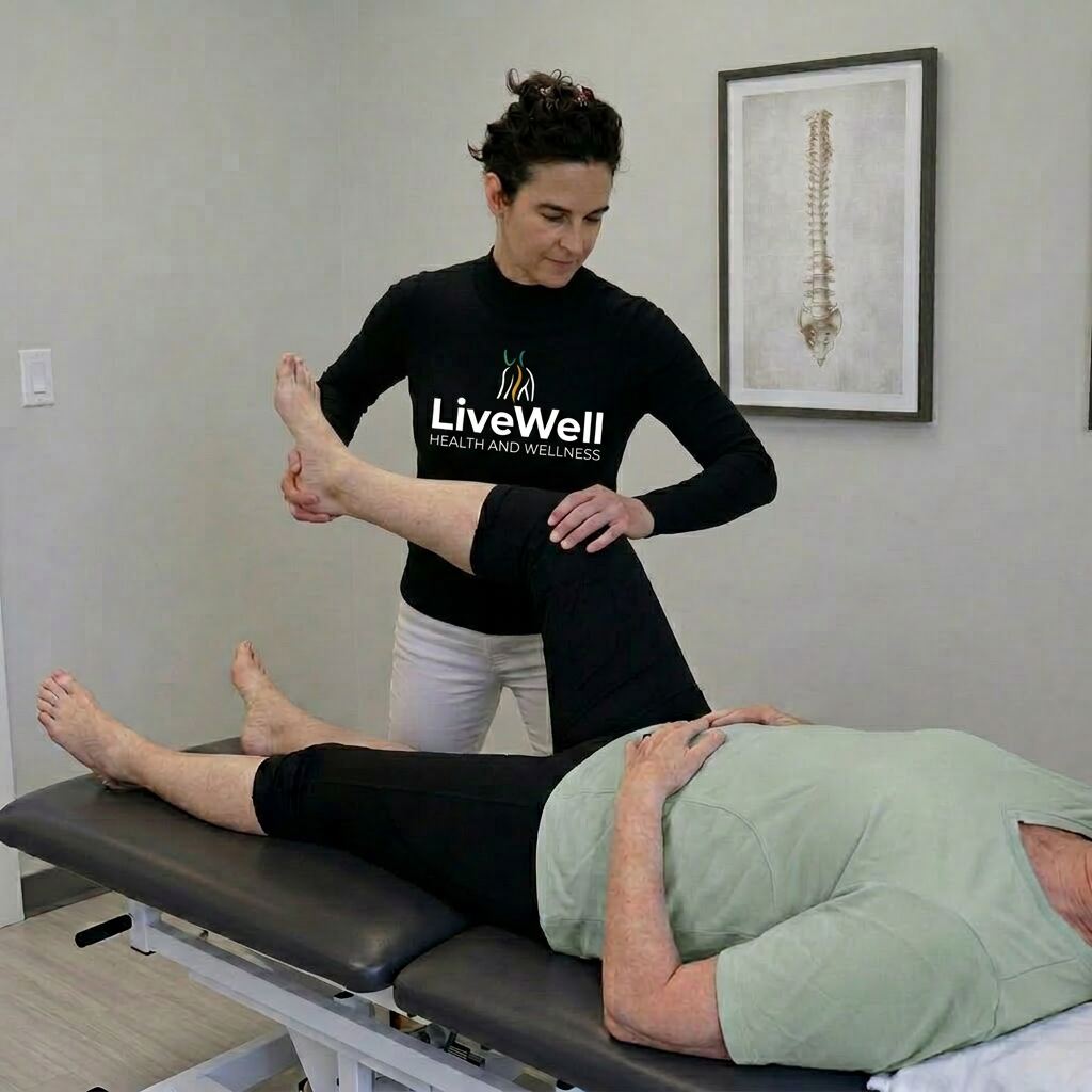 Katharine assessing a patient at LiveWell Toronto